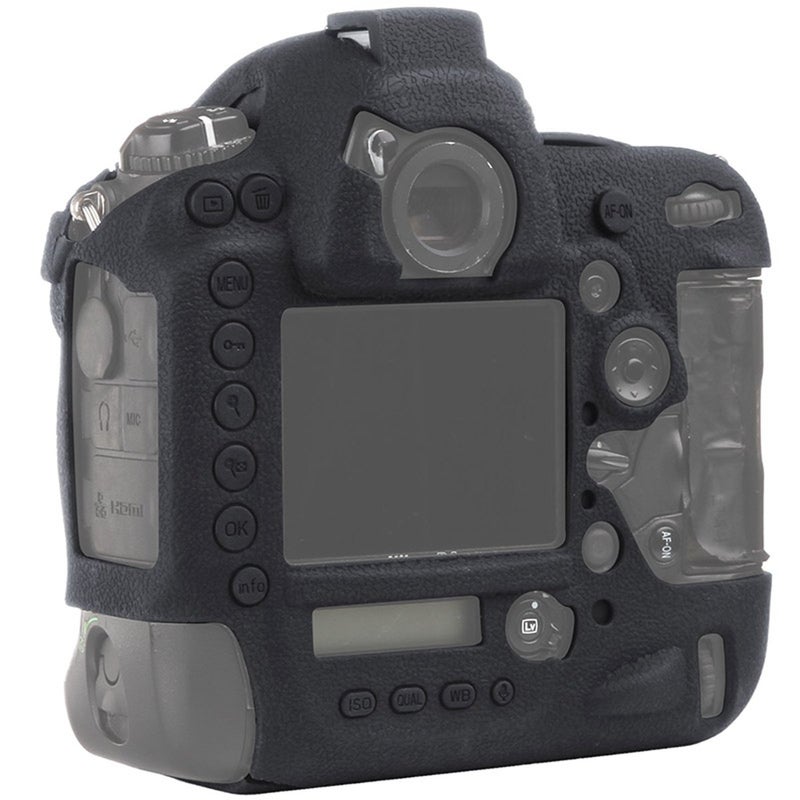 STSEETOP Camera Case for Nikon D4 D4S - Silicone Protective DSLR Skin Cover, Detachable Cage, Shockproof, Dustproof (Black) - Image 4